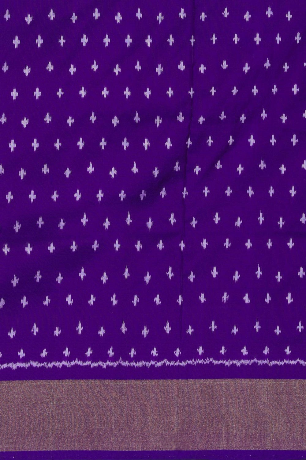 Image of Pochampally Ikat Silk Purple Saree